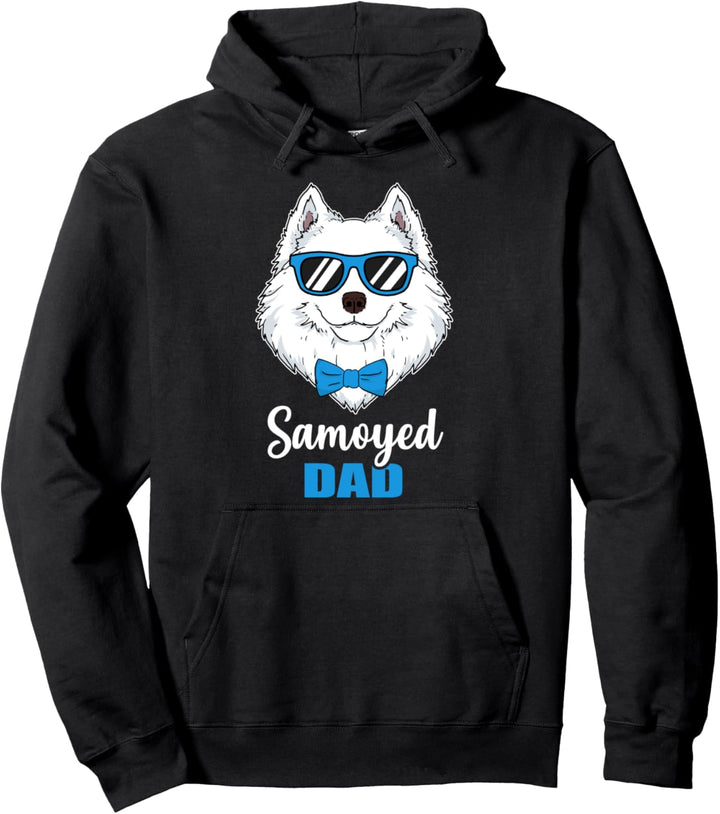 Lustiges Hunde Papa Geschenk Herrchen Samojede Hund Pullover Hoodie