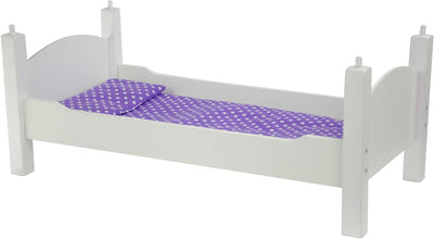 Etagenbett Puppenbett aus Holz Puppenzubehör Puppen-Möbel Olivias World TD-0095A Weiss, Weiss