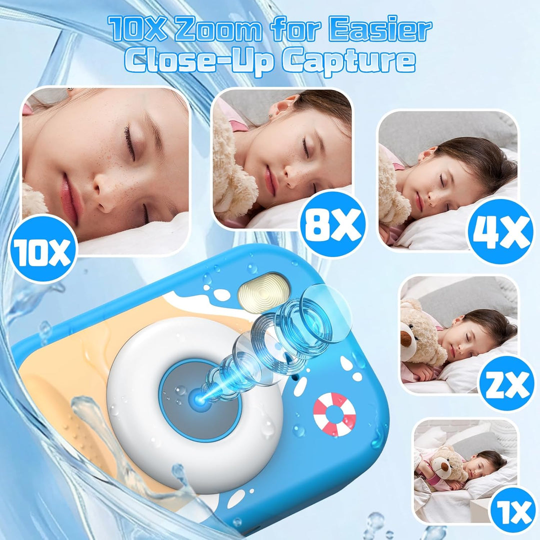 wasserdichte Kamera für Kinder, 48MP 1080P Kinderkamera Digitalkamera Unterwasser Kamera Kinder mit