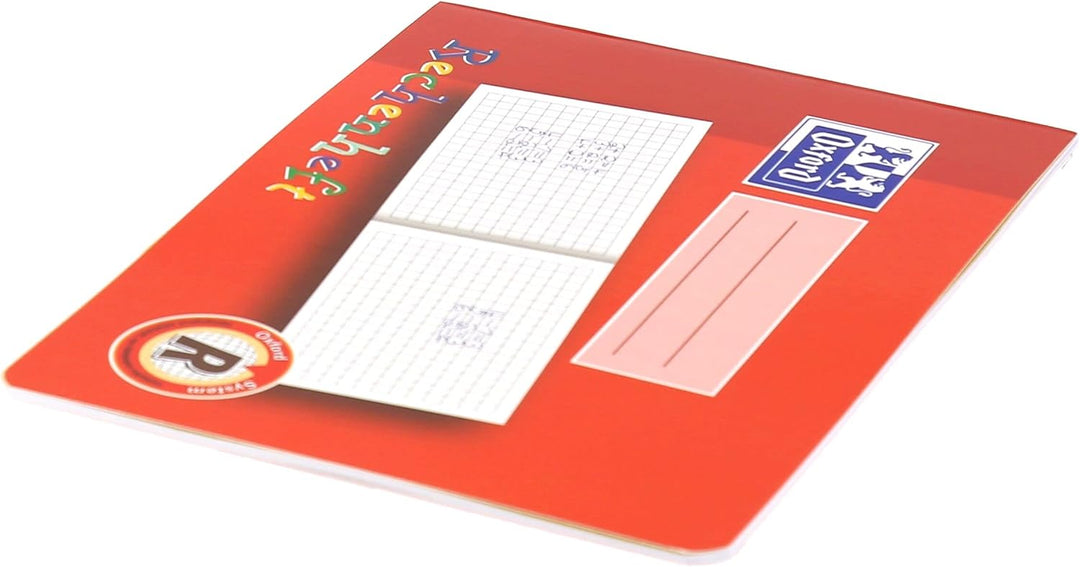 Oxford Rechenheft, A5 quer, Lineatur R (1. Klasse), rot, 10 Stück