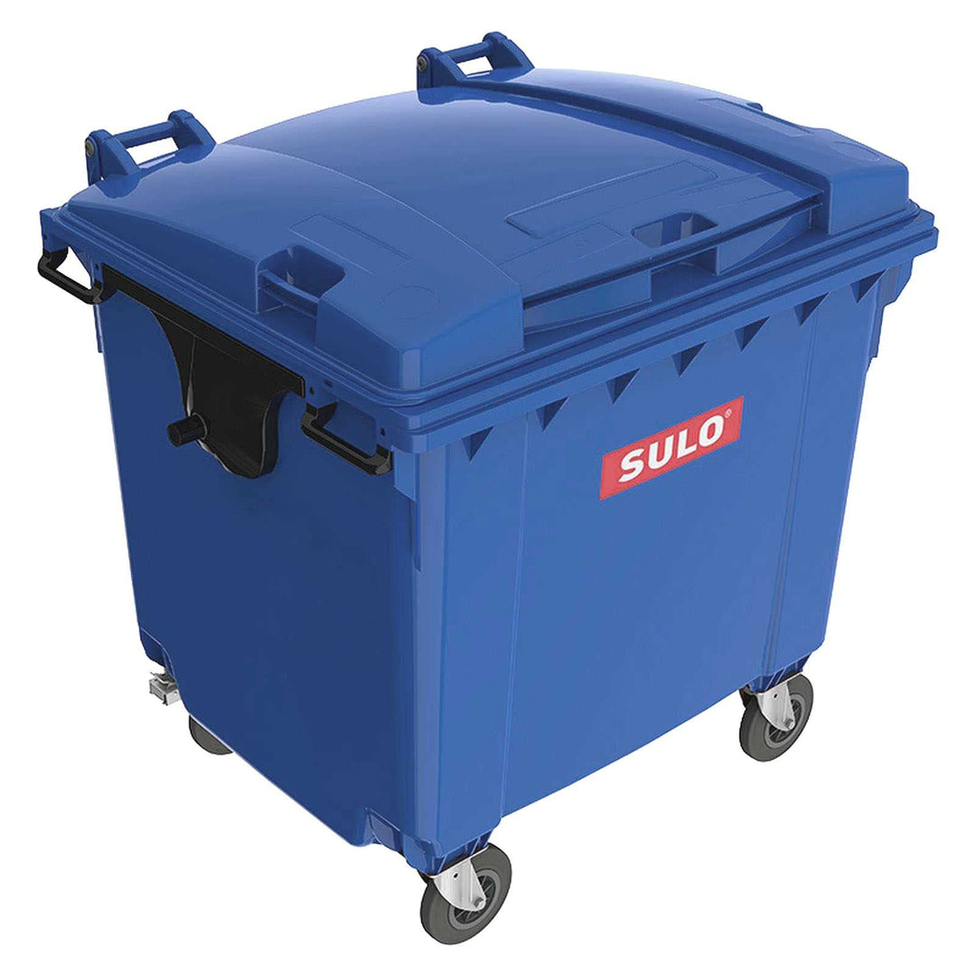 Sulo Blaue Mülltonne Müllcontainer MGB 1100 Liter Abfallcontainer Behälter Kübel Container | 4-Rad-B