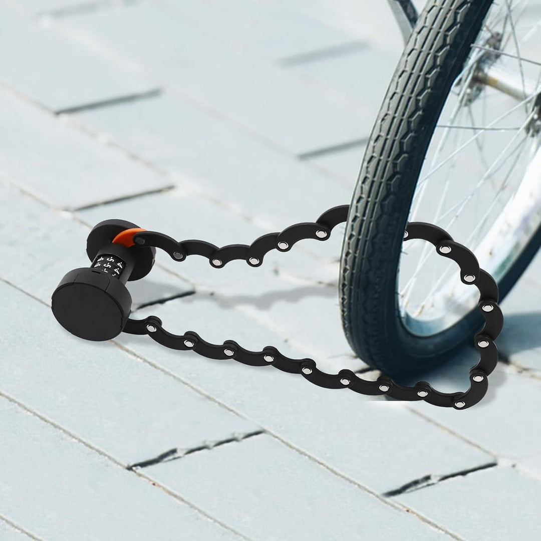 Faltschloss Fahrradschloss Zahlenschloss leicht Fahrräder Klappbares Schloss hohe sicherheit faltsch