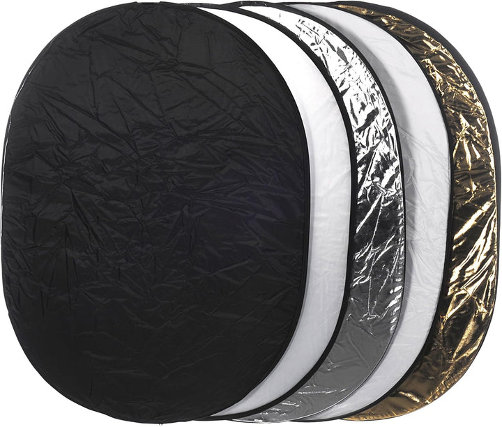 Bresser F000203 Fotostudio 5 in 1 Faltreflektor 120x180 cm, 120x180 cm