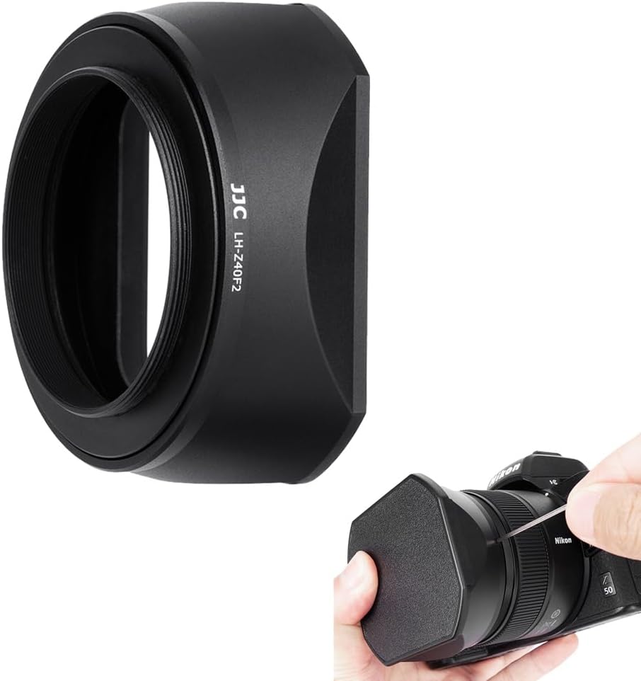 JJC Quadratische Gegenlichtblende mit Deckel für Nikon Nikkor Z 40 mm f/2 (SE) Objektiv & Nikkor Z 4