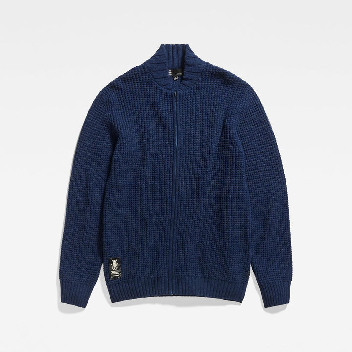 G-STAR RAW Herren Chunky Zip Cardigan Knits XS Blau (Rank Blue D23533-d170-868), XS Blau (Rank Blue
