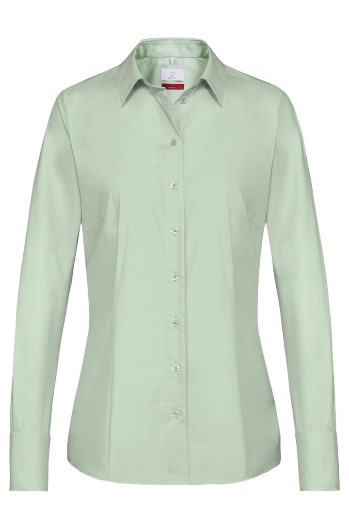 GREIFF Damen-Bluse Basic, Regular Fit, Stretch, Easy-Care, 6515, mehrere Farben 32 Mint, 32 Mint
