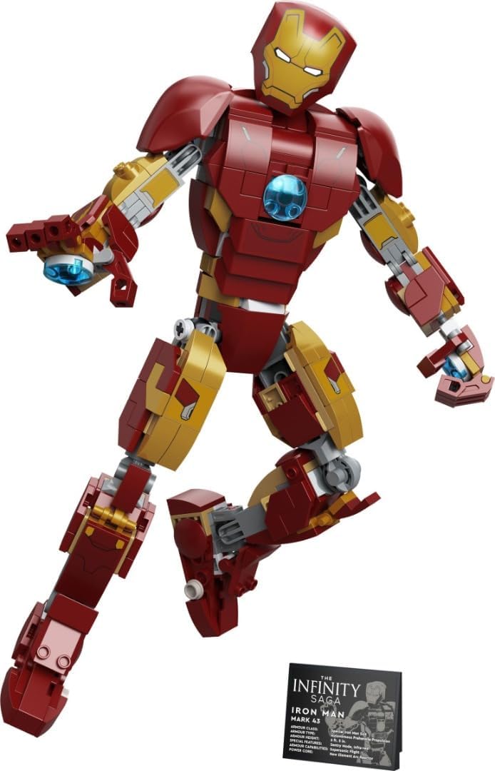 LEGO 76206 Marvel Iron Man Figur, Spielzeug- und Deko-Modell zum Sammeln und Bauen für Kinder ab 9 J