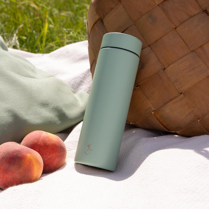 LURCH Mini Bottle Isolierflasche mit Pulverbeschichtung 300ml Dark Salvia