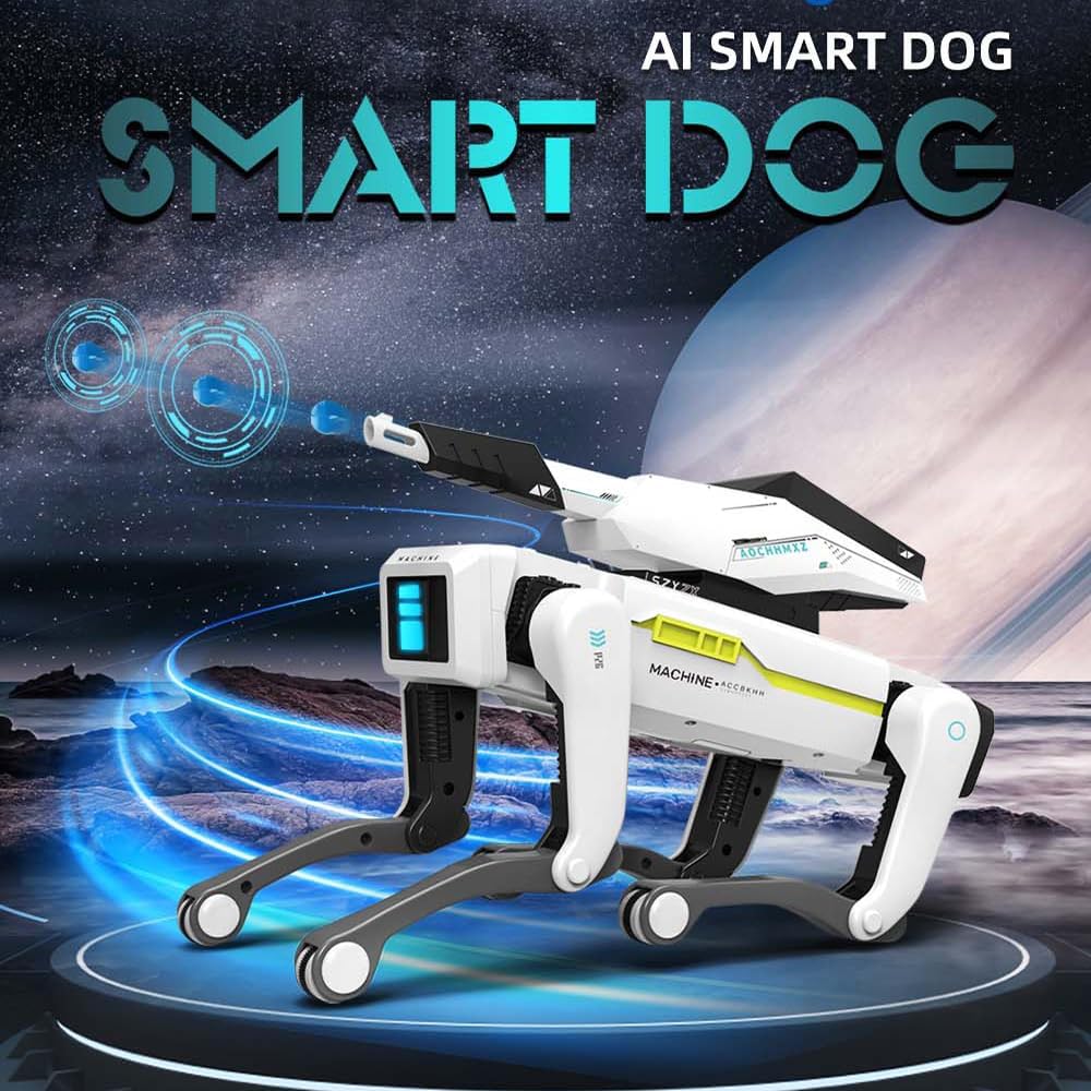 Roboter Hund Ferngesteuert Spielzeug,Kann Programmieren, Tanzen, Musik und Interagieren für Kinder v