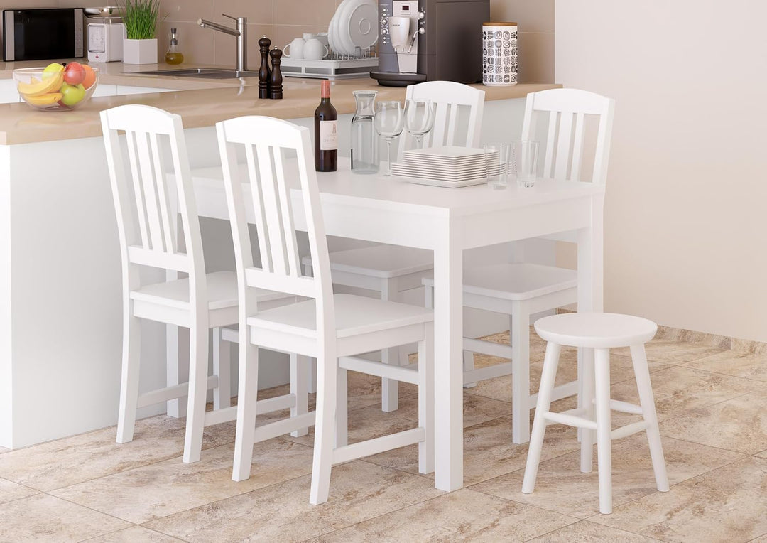 Runder Holz-Hocker als Beistelltisch oder Blumenhocker Schemel aus massiver Kiefer 90.71-42, Holzart