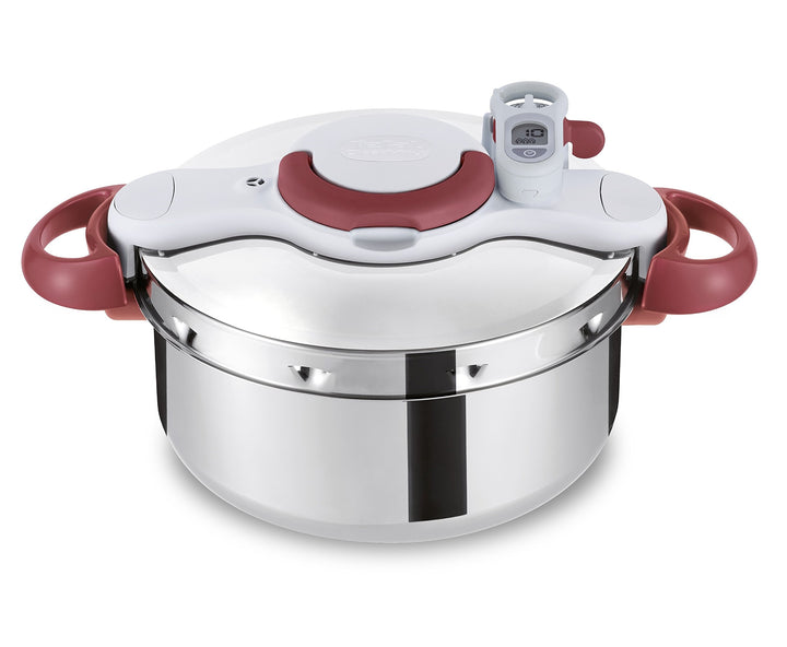 Tefal P46207 | Clipso Minut' Perfect Schnellkochtopf | mit Garbkorb und Timer | 6Liter | edelstahl/w