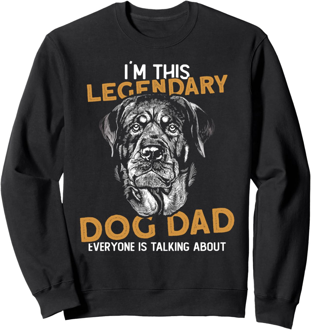 Lustiger Rotti Spruch - Best Dog Dad Ever - Rottweiler Sweatshirt