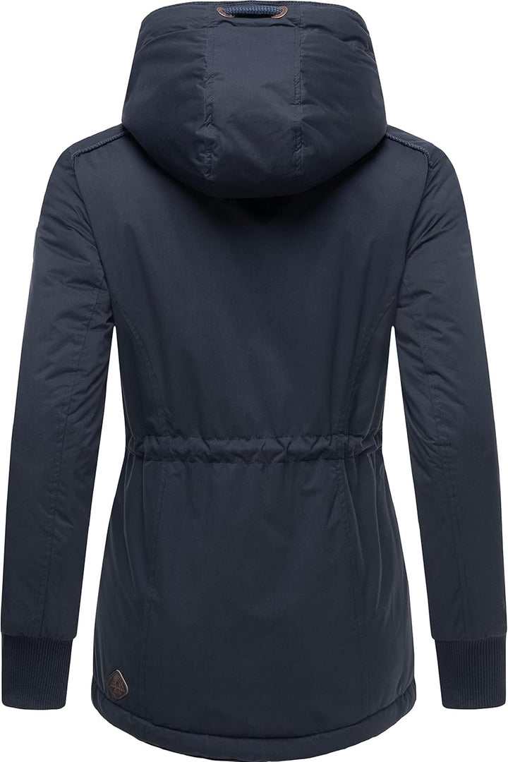 Ragwear Damen Winterjacke Outdoorjacke wasserdicht mit Kapuze YM-Danka XS-6XL L Navy022, L Navy022
