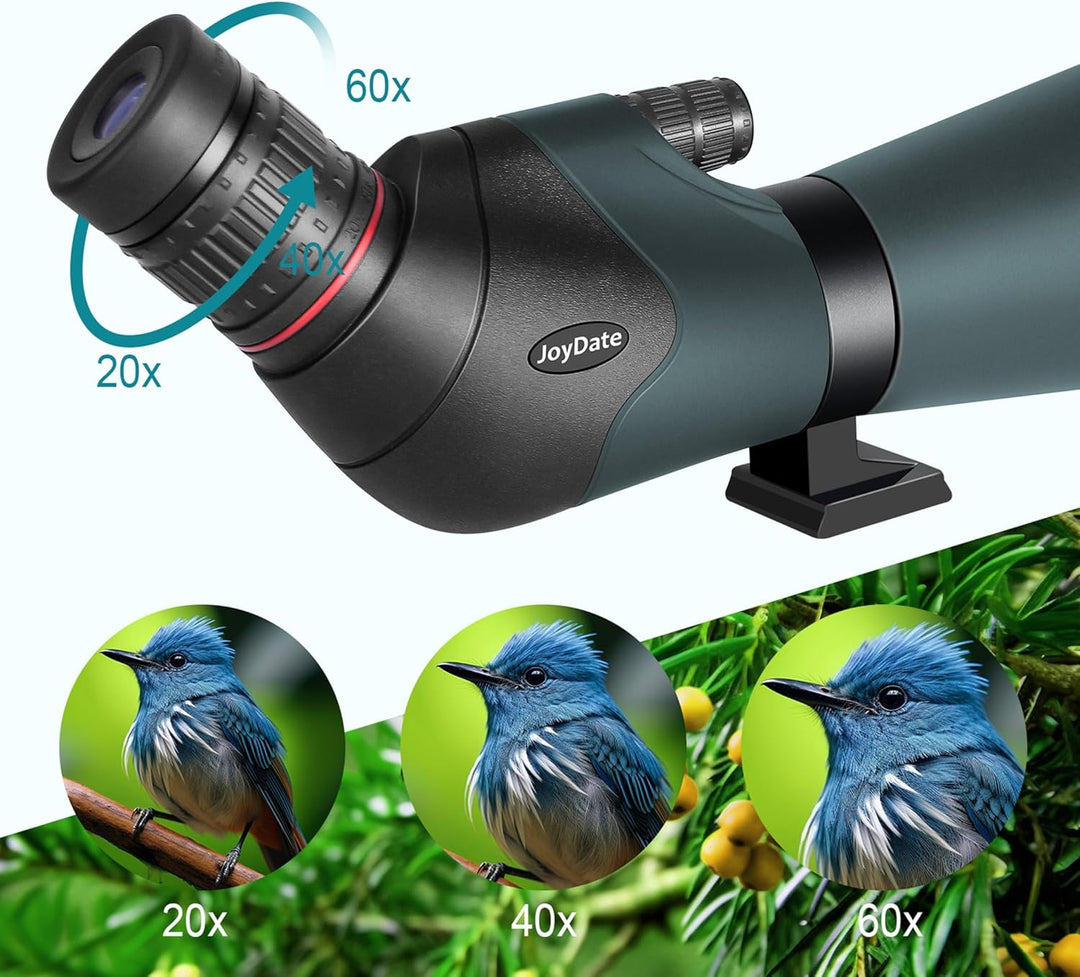 20-60x80 HD Spektiv für Zielschiessen, Spektiv für Wildtierbeobachtung Jagd Vogelbeobachtung - BAK4