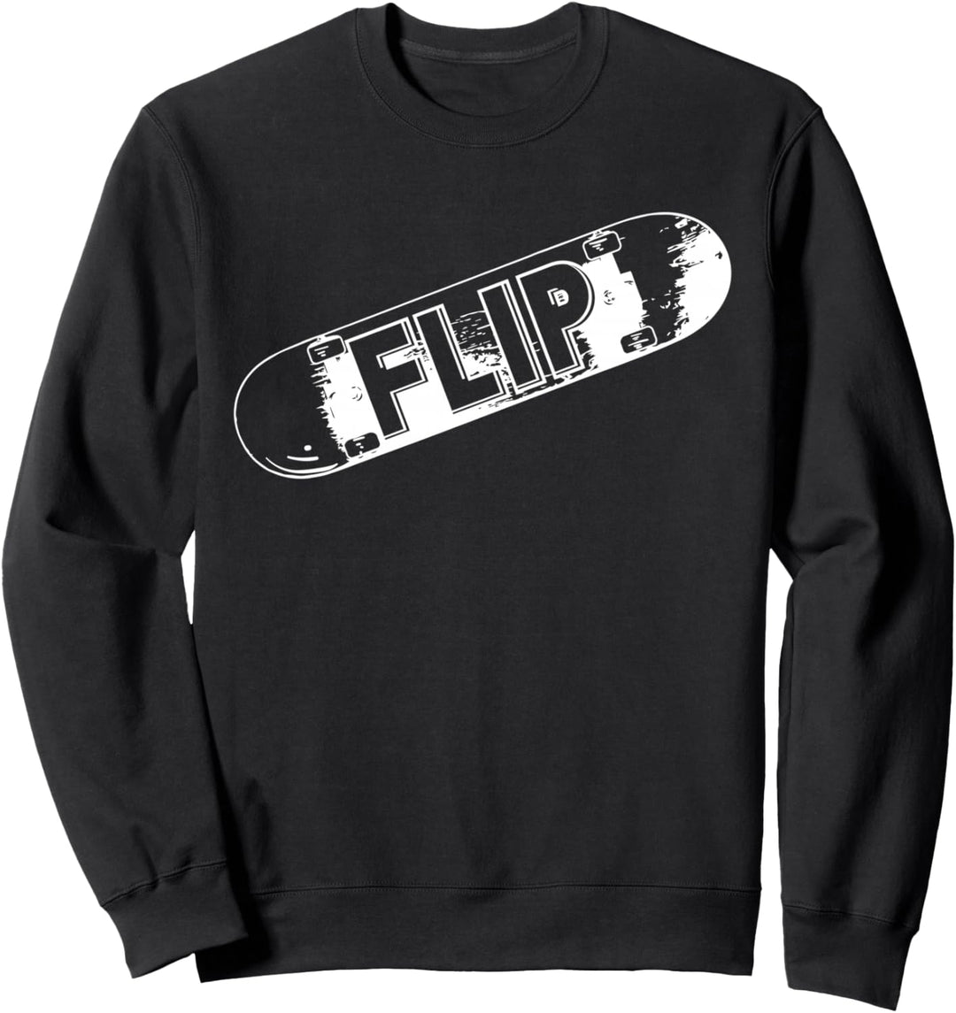 Flip Cool Skateboard-Skater-Design Sweatshirt