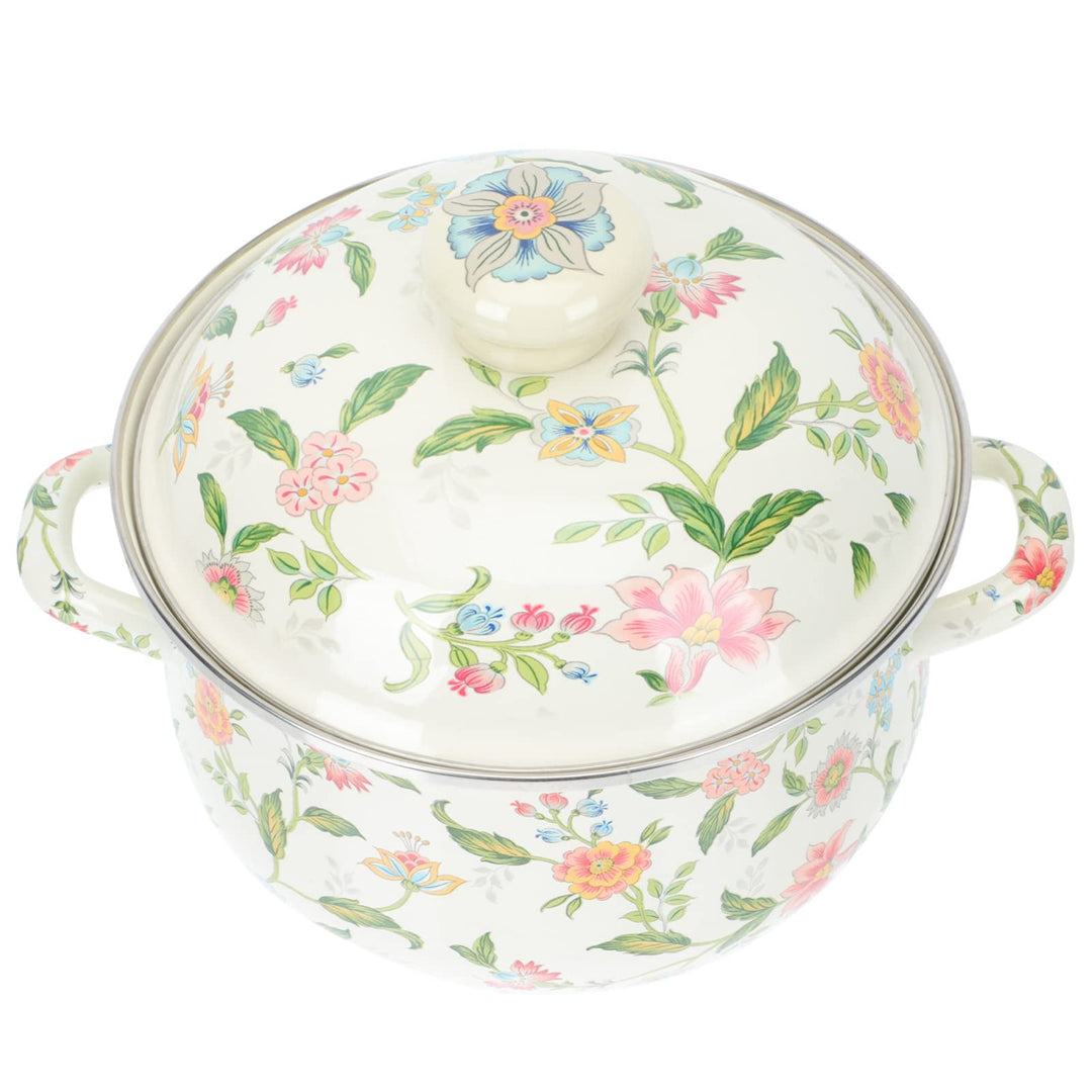Happyyami 1stk Suppentopf Aus Emaille Pasta- Pot Eintopfsuppe Mit Nudelfond Riess Emaille Topf Nouve