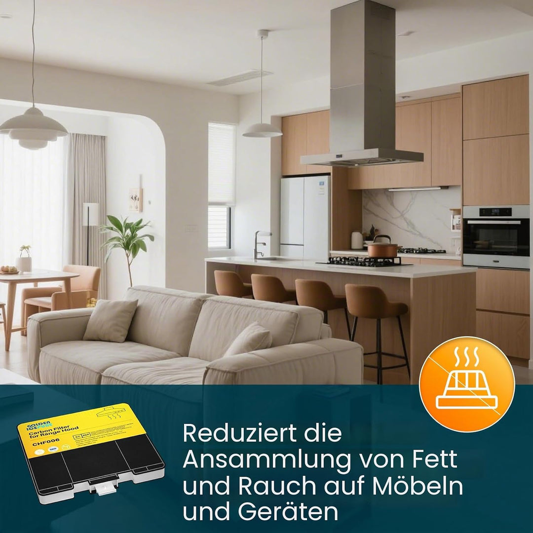 2 Stück Aktivkohlefilter Dunstabzugshaube KF6 Ersatz für Bosch dhz5325, Siemens LZ53251, Neff Z5101X