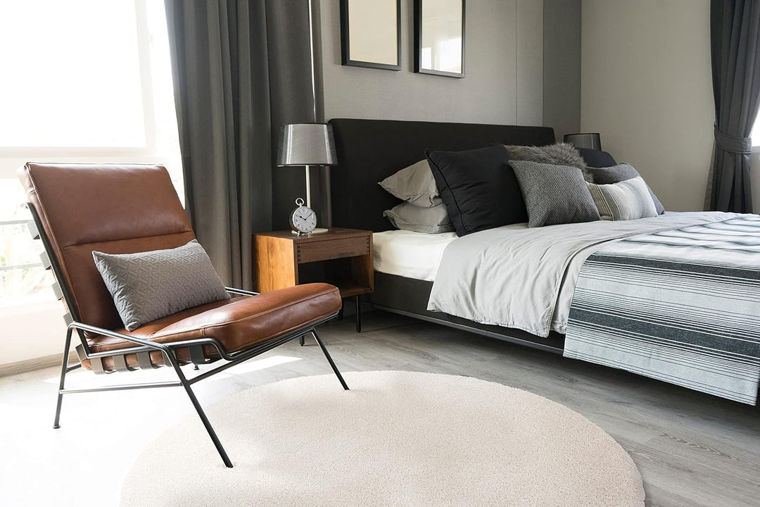 DomDeco Waschbarer Teppich Ease, super weicher und Flexibler 12mm Kurzflor für Wohnzimmer/Schlafzimm