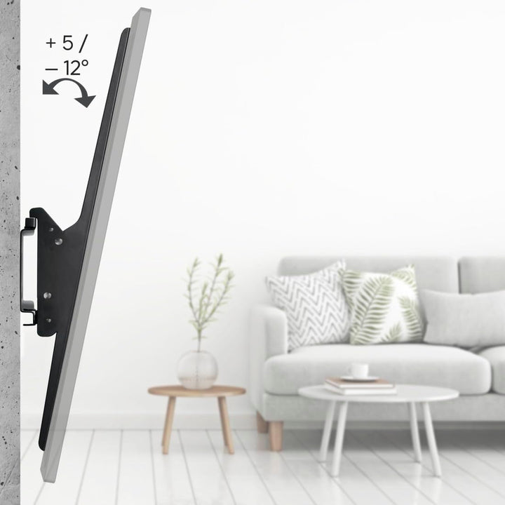Hama TV Wandhalterung neigbar, Slim (TV Wandhalterung 37-120 Zoll, VESA 50x50 bis VESA 1100x600, bis