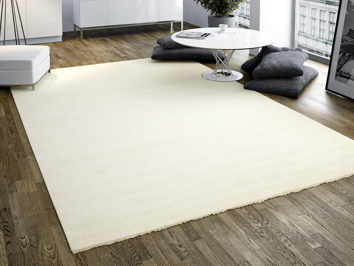 RugVista Handloom Fringes, Teppich, Shaggy/Handloom, 200 x cm, Quadratisch, Niedriger Stapel, Wohnzi