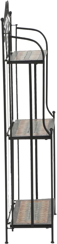 Siena Garden Regal Prato, 62x29x143cm, in schwarz matt