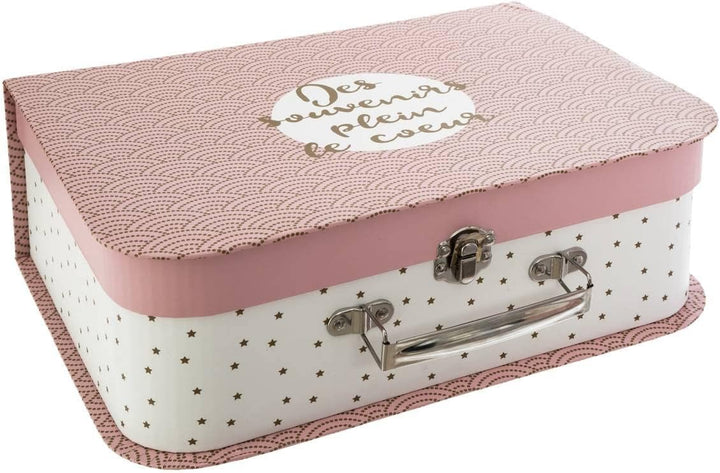 Set aus 3 Kinderkoffern Douceur - Rosa - Atmosphera créateur d'intérieur cm Rosa, cm Rosa