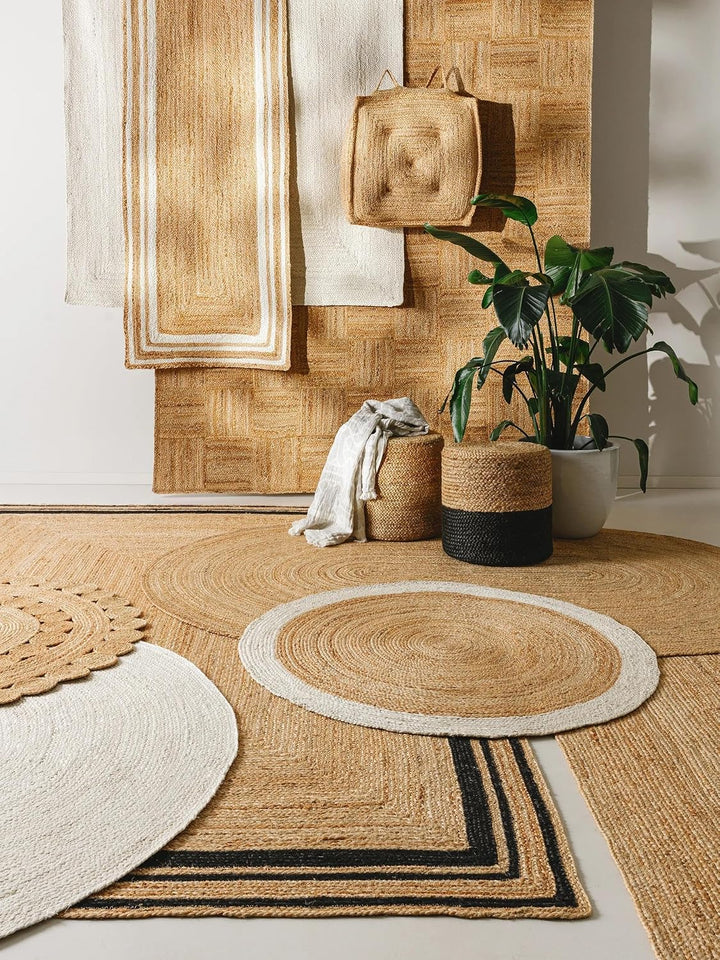 benuta NATURALS Juteteppich Jutta Hellbraun 160x230 cm - Moderner Teppich für Wohnzimmer, 4053894838