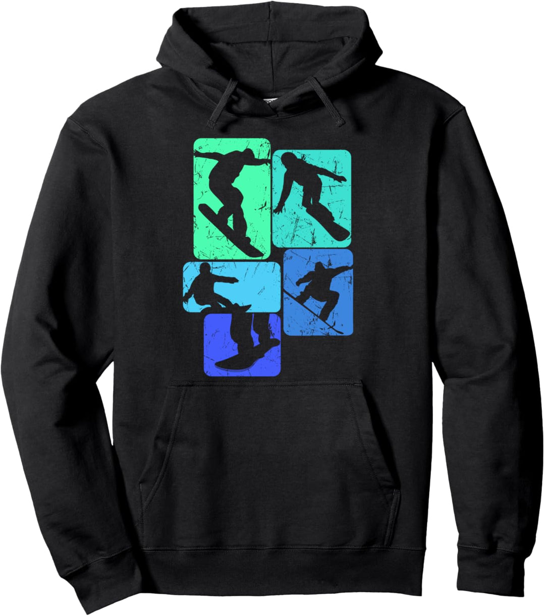 Snowboard Snowboarder Kinder Jungen Männer Pullover Hoodie