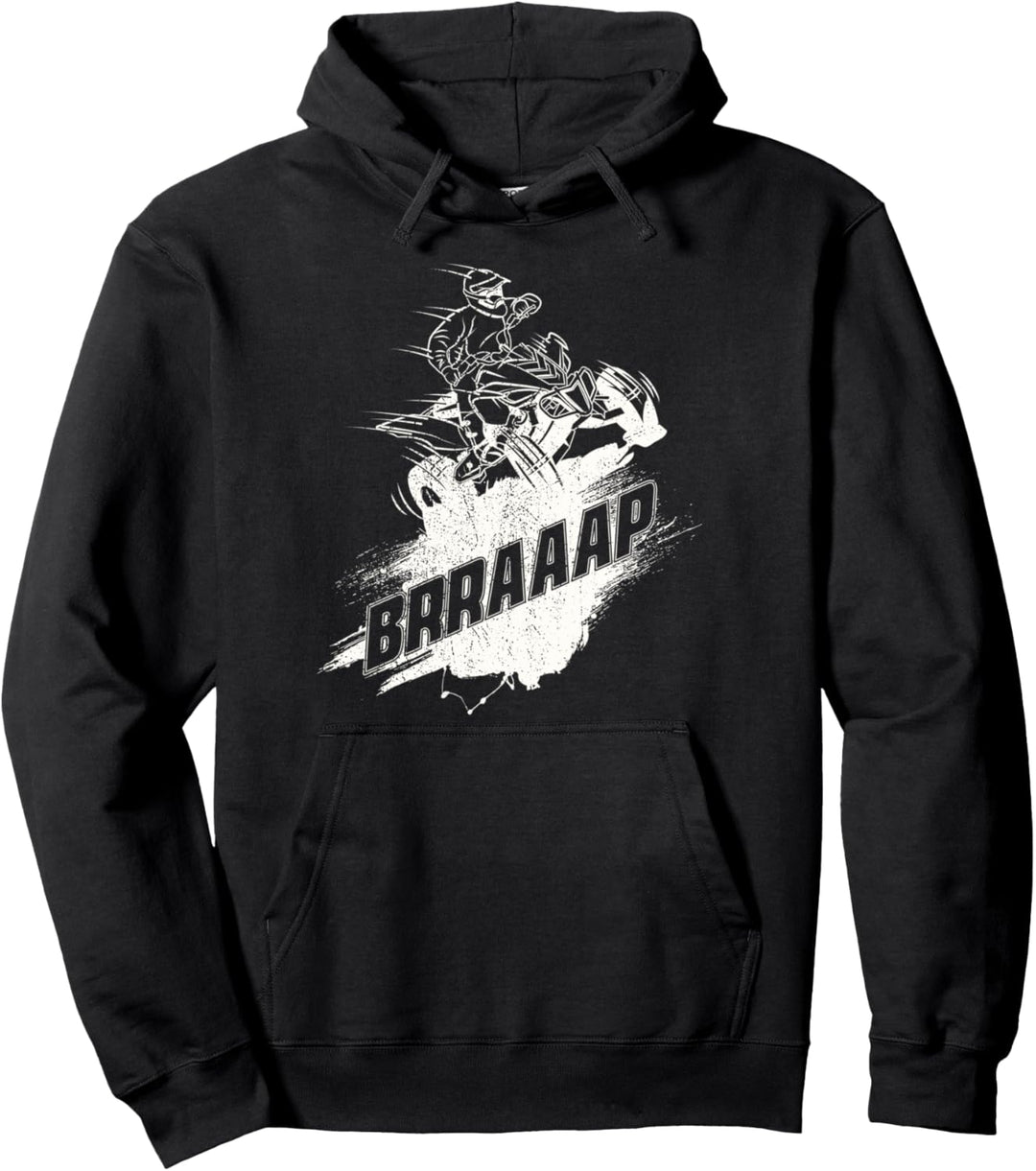ATV Brraaap Offroader Quad Biker Four Wheeler Spass Schlamm Pullover Hoodie
