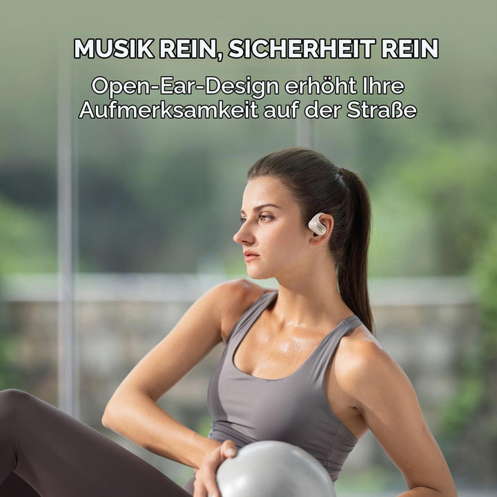 1MORE Fit SE S30 Open Ear Kopfhörer, 5.3 Bluetooth Kabellose Headphones mit 4 mikrofon, Earbuds mit