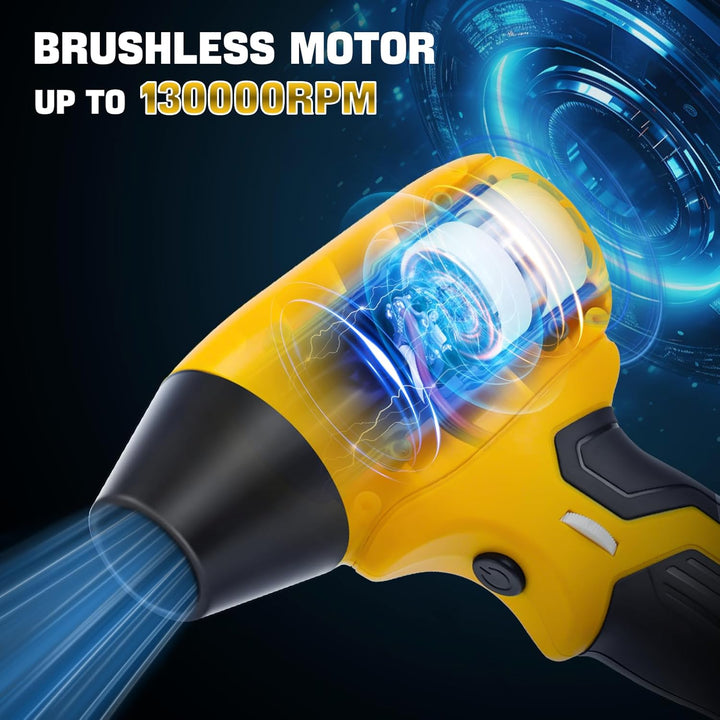 Mini Blattgebläse Kompatibel mit Dewalt 20V Batterie, 130000RPM Geschwindigkeitsblaser, bürstenloser