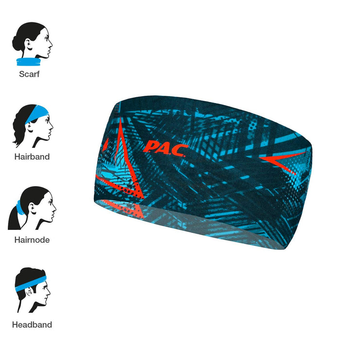 P.A.C. Original Headband - Funktionsstirnband, Schweissband, Outdoortuch, bequemes Stirnband, Sport