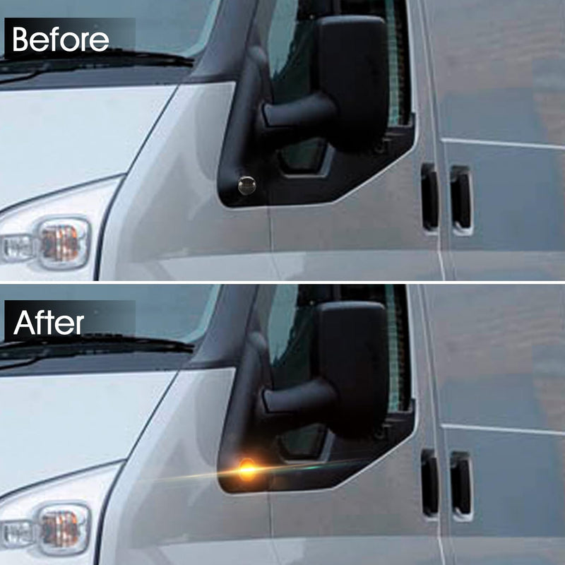 WinPower Seiten Blinker Leuchten Seitenmarkierungsleuchten Kompatibel mit Fiesta Mondeo Transit Tour