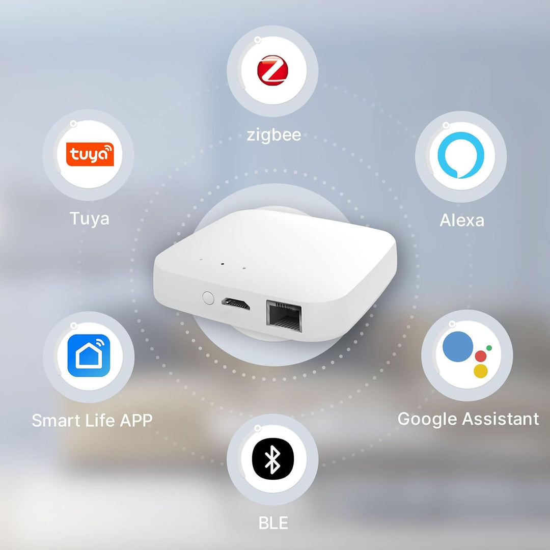 MOES Tuya Smart ZigBee Wired Gateway Multi-Mode mit BLE WiFi 2.4G Mesh Hub, Sprachsteuerung über Ale