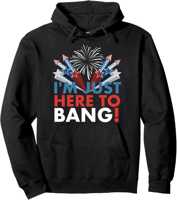 Ich bin nur hier, um den 4. Juli zu feiern Pullover Hoodie