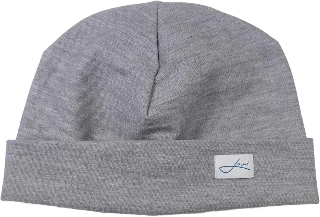 Baumwollmütze grau Beanie Made in Germany - Damenmütze & Herrenmütze - Sehr leichte & weiche Sommerm