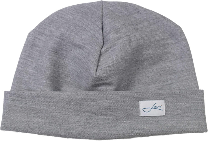 Baumwollmütze grau Beanie Made in Germany - Damenmütze & Herrenmütze - Sehr leichte & weiche Sommerm