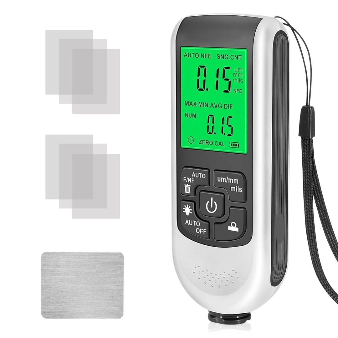 Digitales Schichtdickenmessgerät, Lackmessgerät Auto mit Tragbarem Seil, 0-2000UM Lackdickenmessgerä