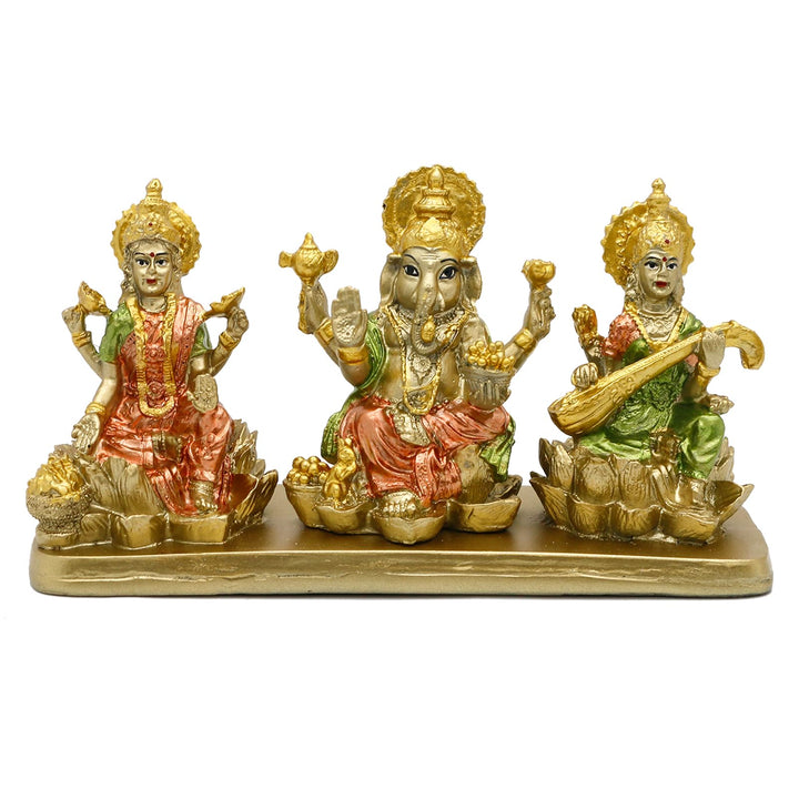 Hinduismus Lakshmi Ganesha Saraswati Statue – Hinduistische Laxmi Lord Ganesh Idol Figur Home Temple