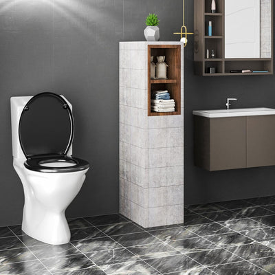 WOLTU WC Sitz mit Absenkautomatik,Toilettensitz Motiv, Toilettendeckel aus Duroplast, Stable Klodeck