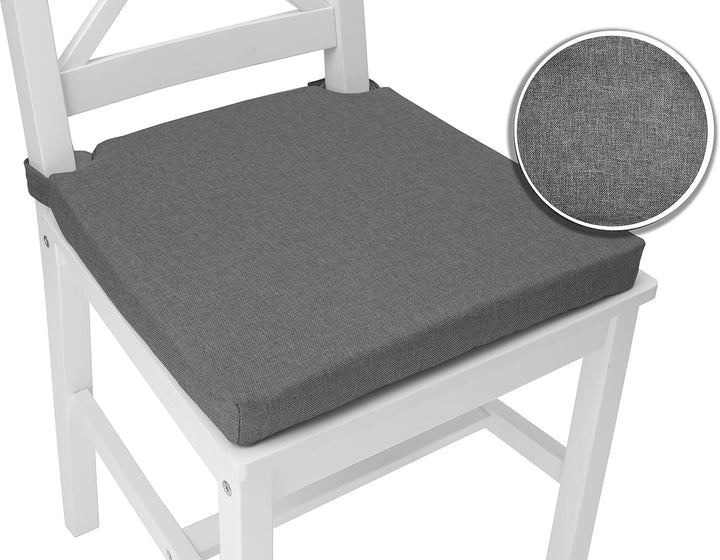 sunnypillow 4er Set Stuhlkissen mit Klettverschluss Polsterauflage Auflage für Stühle - Indoor/Outdo