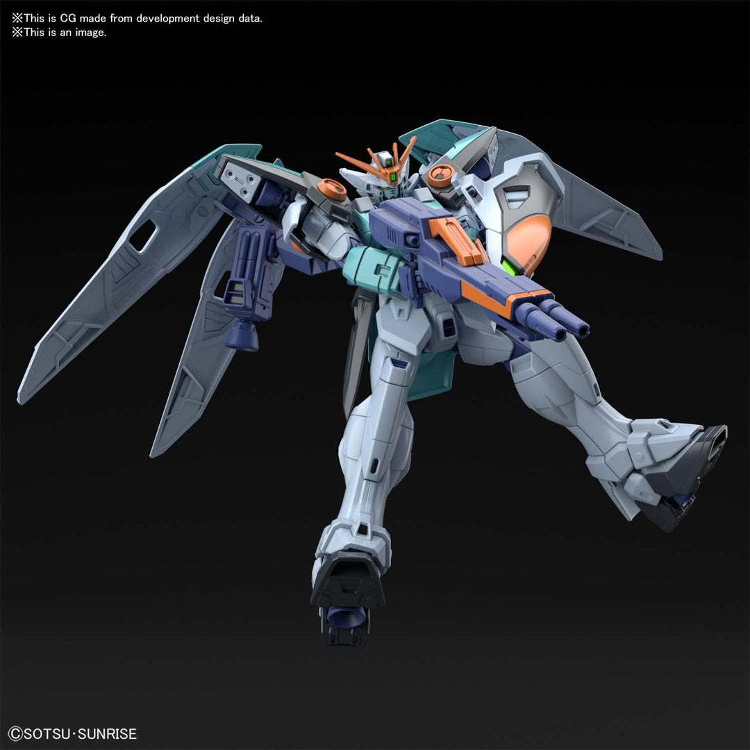 BANDAI Gundam - HG 1/144 Gundam Wing Sky Zero - Modellbausatz Wing Gundam Sky Zero, Wing Gundam Sky