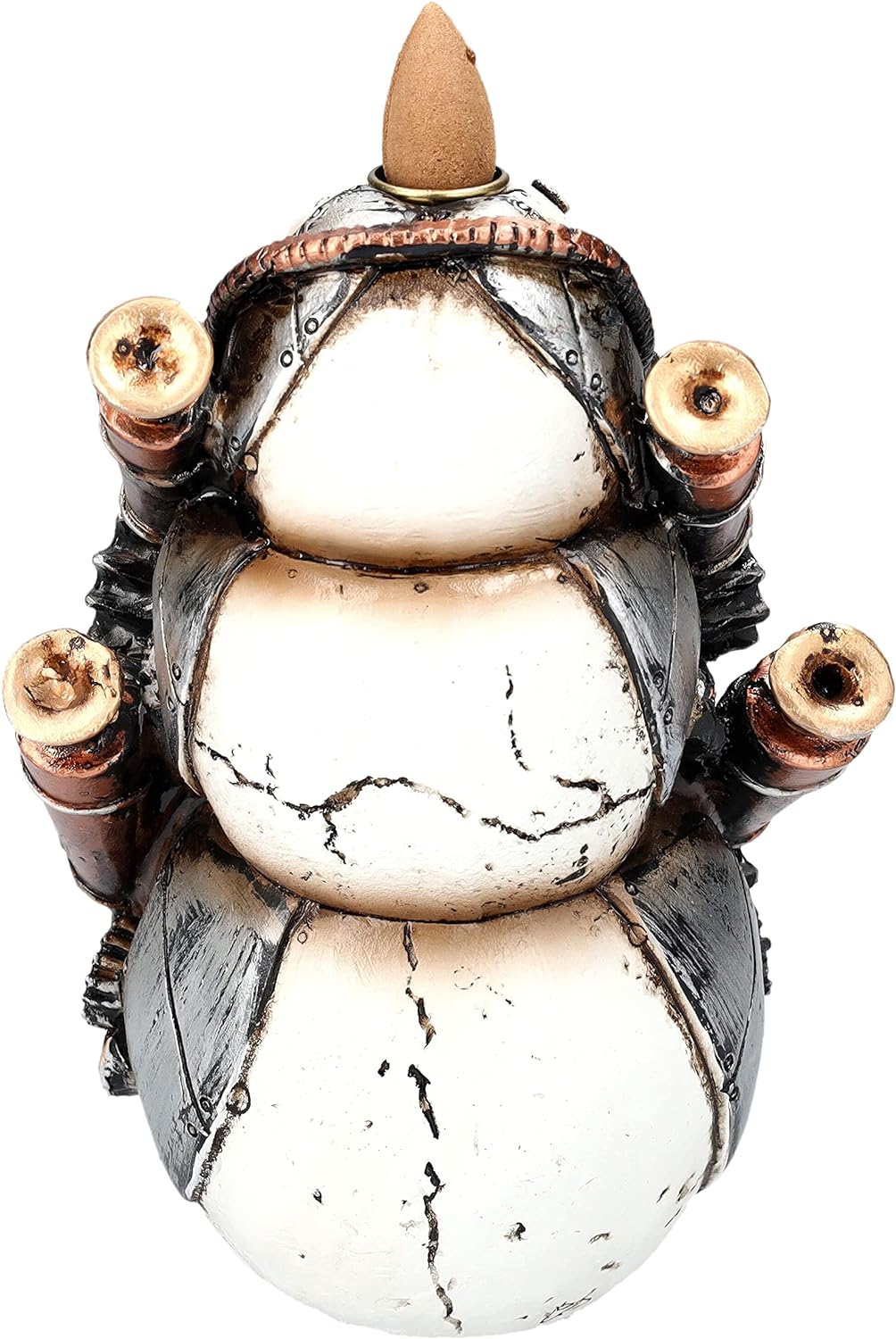 Rückfluss Räuchergefäss Totenköpfe Steampunk | Backflow Wasserfall Räucherhalter