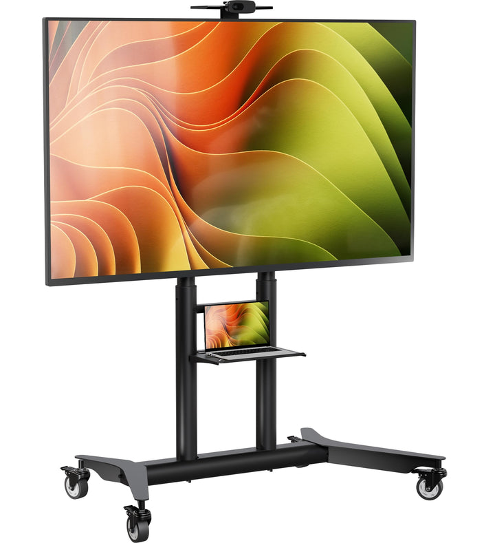 ONKRON TV Ständer rollbar für 55-90 Zoll TVs bis zu 75 kg, Fernsehständer höhenverstellbar 200x200-8