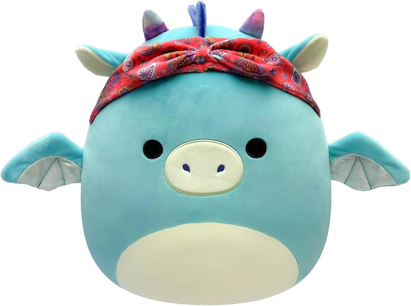 Squishmallows SQCR04125 - Tatiana der Drache 19 cm, offizielles Kelly Toys Plüsch, superweiches Kusc