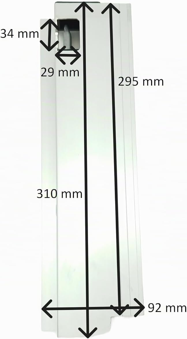 HGW Bordwandverschluss für Anhänger - ALU mit Anschlag 300 mm rechts mit 180° Verschluss