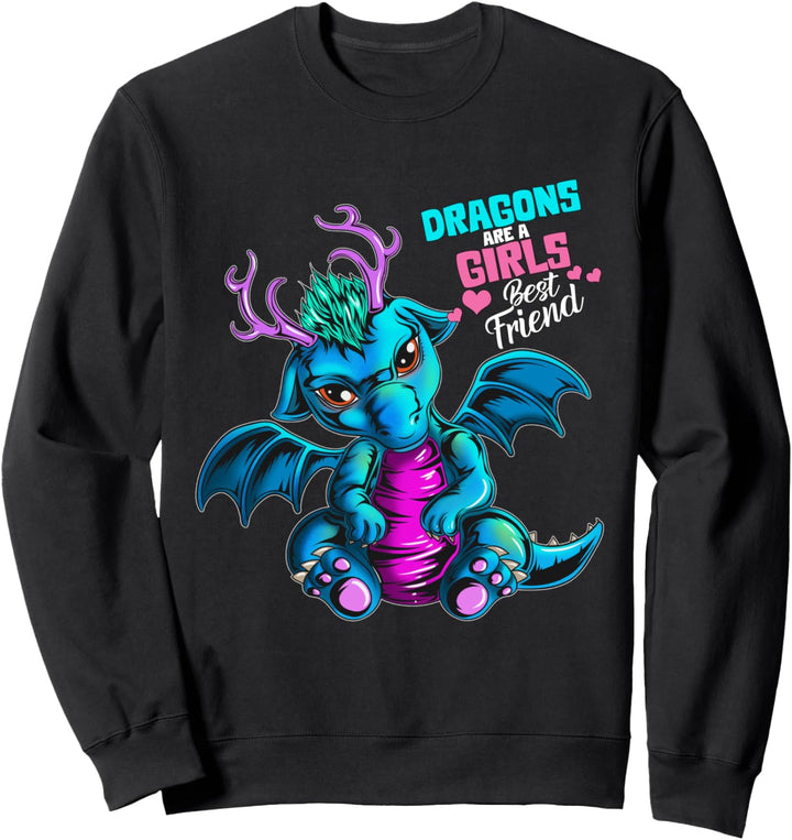 Drachenkostüm Mädchen Dragons Are A Girl's Best Friend Sweatshirt