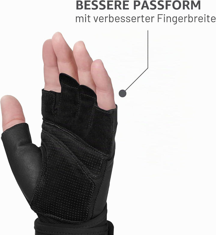 Harbinger Pro Wristwrap Handschuhe, Hebehandschuhe für diejenigen, die Flexibilität und Atmungsaktiv