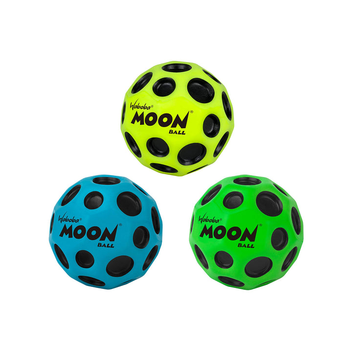 Waboba Moon Ball 3-Pack – am Höchsten Springender Gummiball – Patentiertes Original-Design – Ballkra