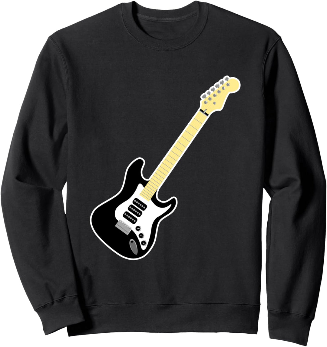 e-Guitarre Strat Guitar Player Rock Heavy Metal Music Band Sweatshirt
